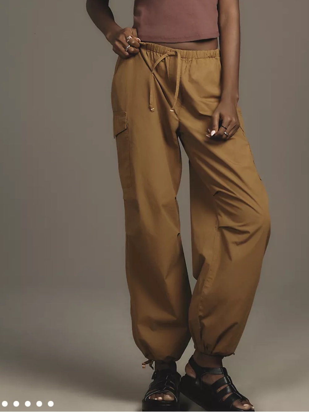 Anthropologie Pilcro Pull-On Parachute Pants Sz M